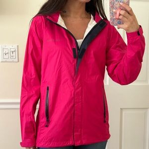 Women’s pink Vineyard Vines raincoat